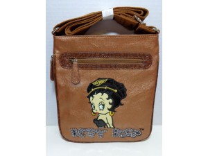 Betty Boop Pocketbook / Purse #79 Messenger Bag Biker Design Bronze